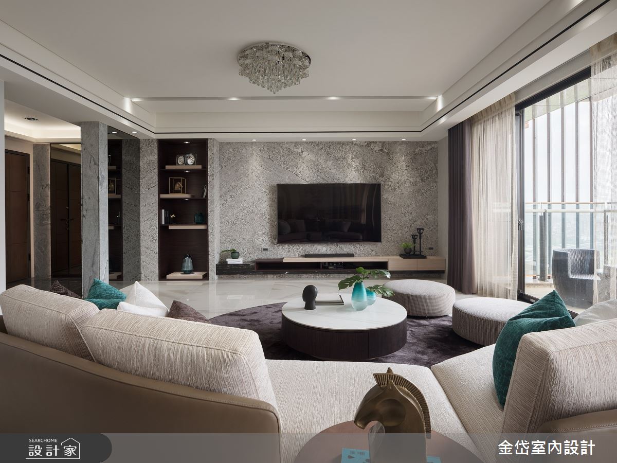 70坪中古屋(5~15年)＿混搭風客廳案例圖片＿金岱室內裝修有限公司＿金岱_香榭園 文公館_混搭風之7