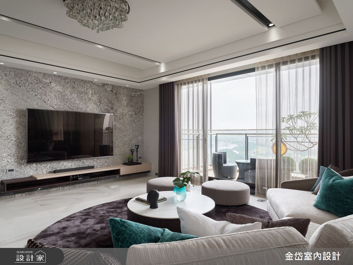 70坪中古屋(5~15年)＿混搭風客廳案例圖片＿金岱室內裝修有限公司＿金岱_香榭園 文公館_混搭風之8