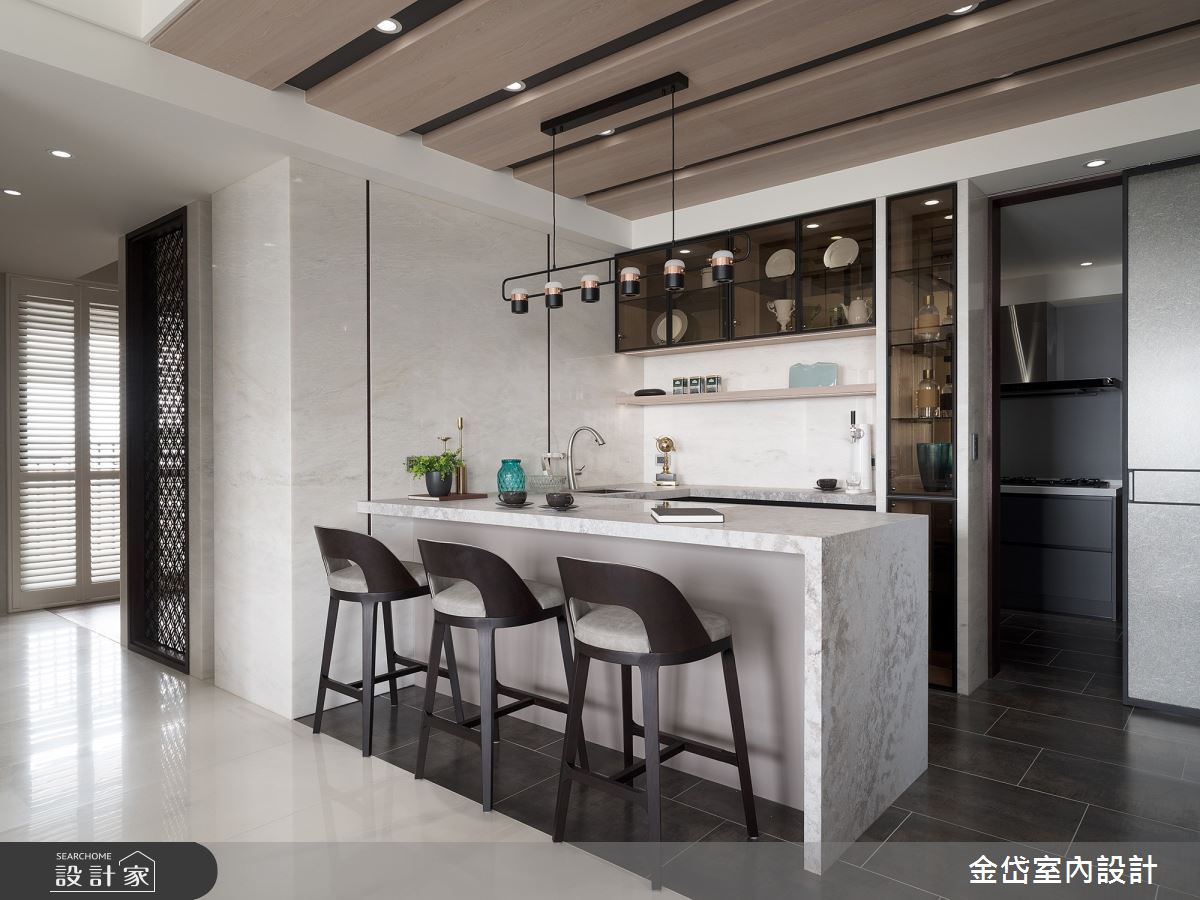 70坪中古屋(5~15年)＿混搭風吧檯案例圖片＿金岱室內裝修有限公司＿金岱_香榭園 文公館_混搭風之12