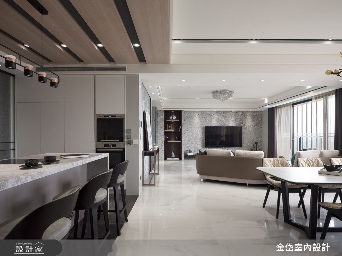 70坪中古屋(5~15年)＿混搭風餐廳吧檯案例圖片＿金岱室內裝修有限公司＿金岱_香榭園 文公館_混搭風之13