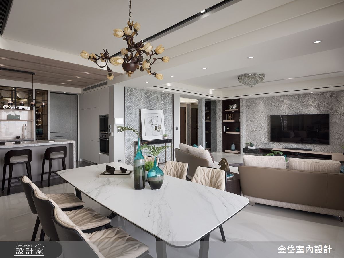 70坪中古屋(5~15年)＿混搭風餐廳案例圖片＿金岱室內裝修有限公司＿金岱_香榭園 文公館_混搭風之14