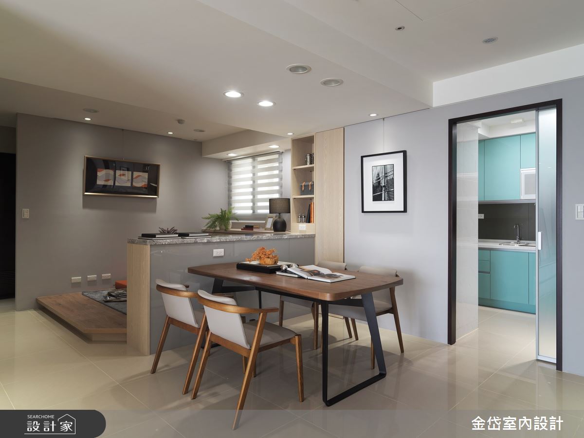 36坪新成屋(5年以下)＿現代風餐廳案例圖片＿金岱室內裝修有限公司＿金岱_北投 史公館_現代風之11