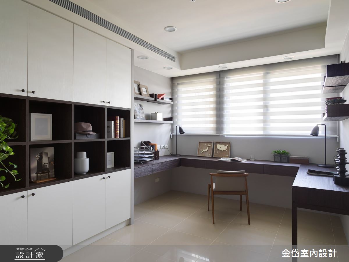 36坪新成屋(5年以下)＿現代風書房案例圖片＿金岱室內裝修有限公司＿金岱_北投 史公館_現代風之17