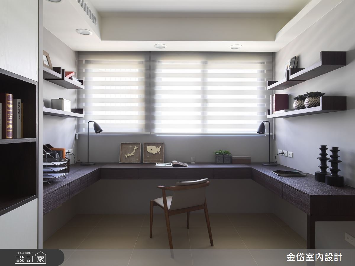 36坪新成屋(5年以下)＿現代風書房案例圖片＿金岱室內裝修有限公司＿金岱_北投 史公館_現代風之18