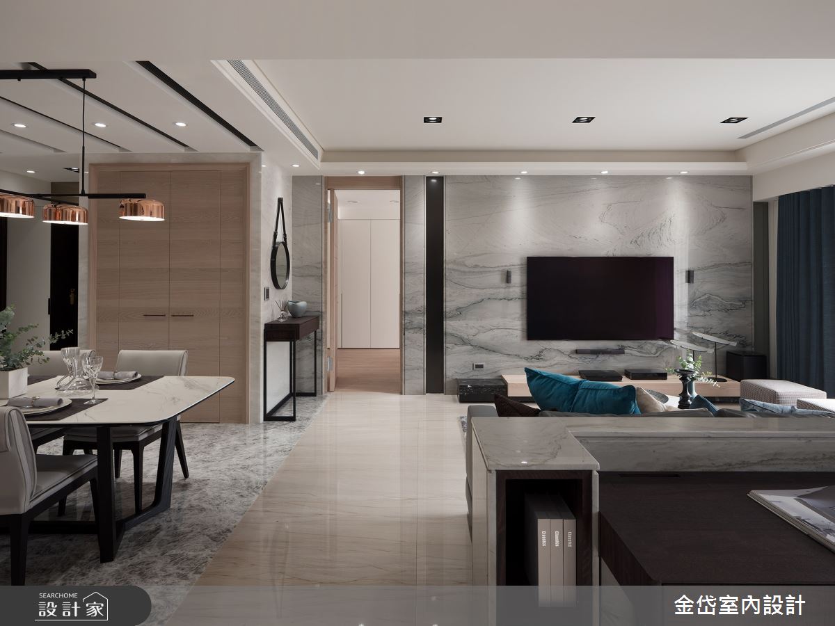 58坪中古屋(5~15年)＿現代風客廳案例圖片＿金岱室內裝修有限公司＿金岱_元利世紀匯 黃公館_現代風之10