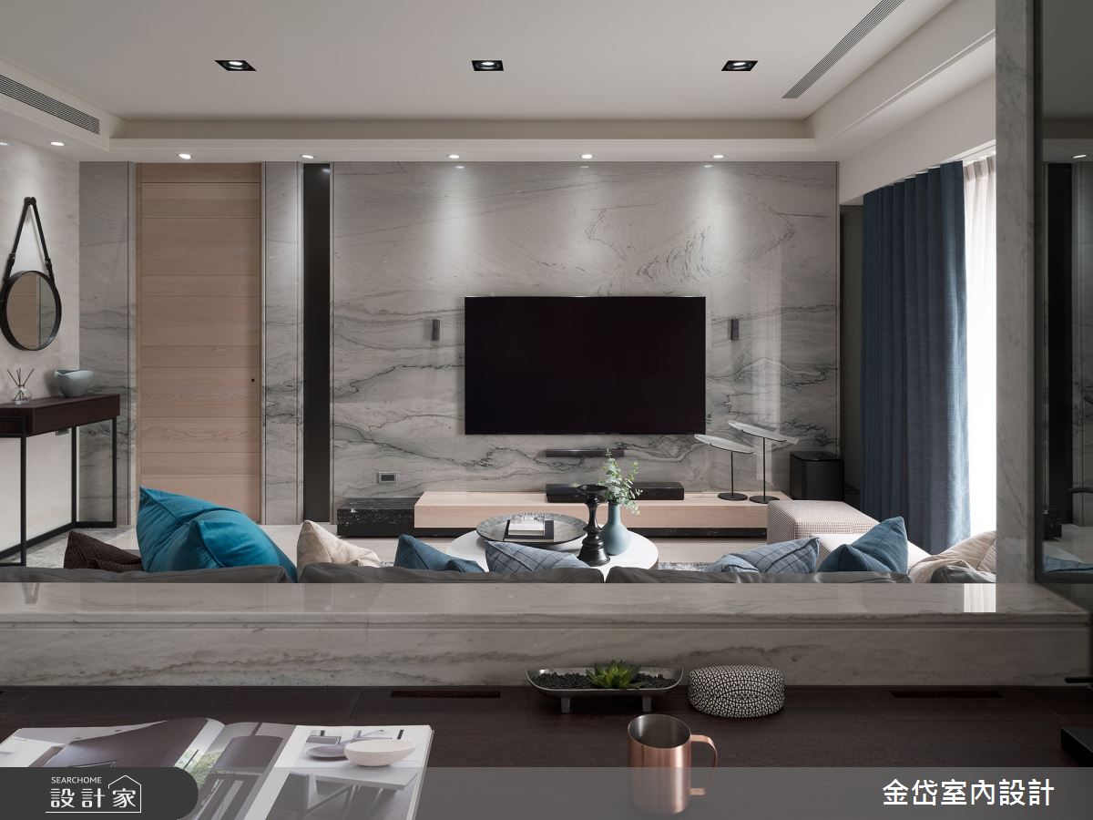 58坪中古屋(5~15年)＿現代風客廳案例圖片＿金岱室內裝修有限公司＿金岱_元利世紀匯 黃公館_現代風之11
