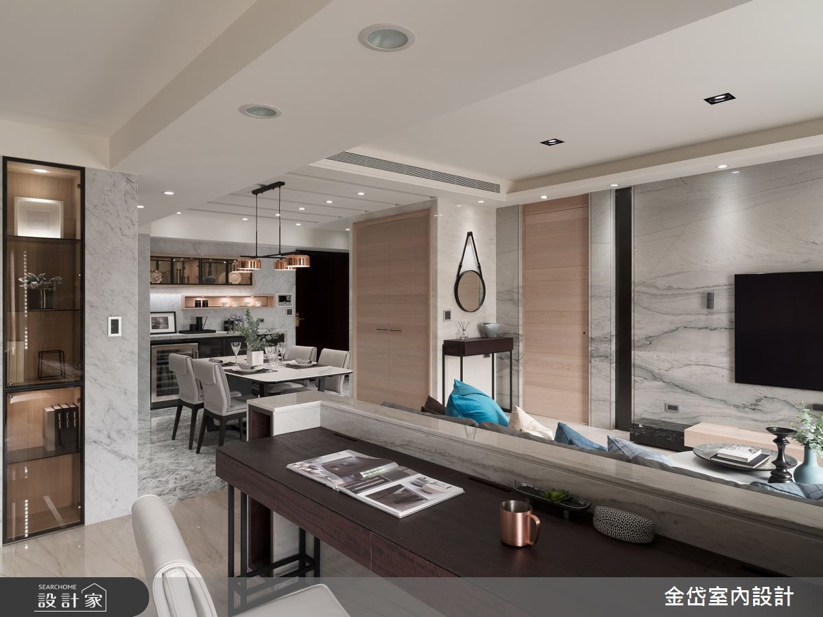 58坪中古屋(5~15年)＿現代風餐廳書房案例圖片＿金岱室內裝修有限公司＿金岱_元利世紀匯 黃公館_現代風之13
