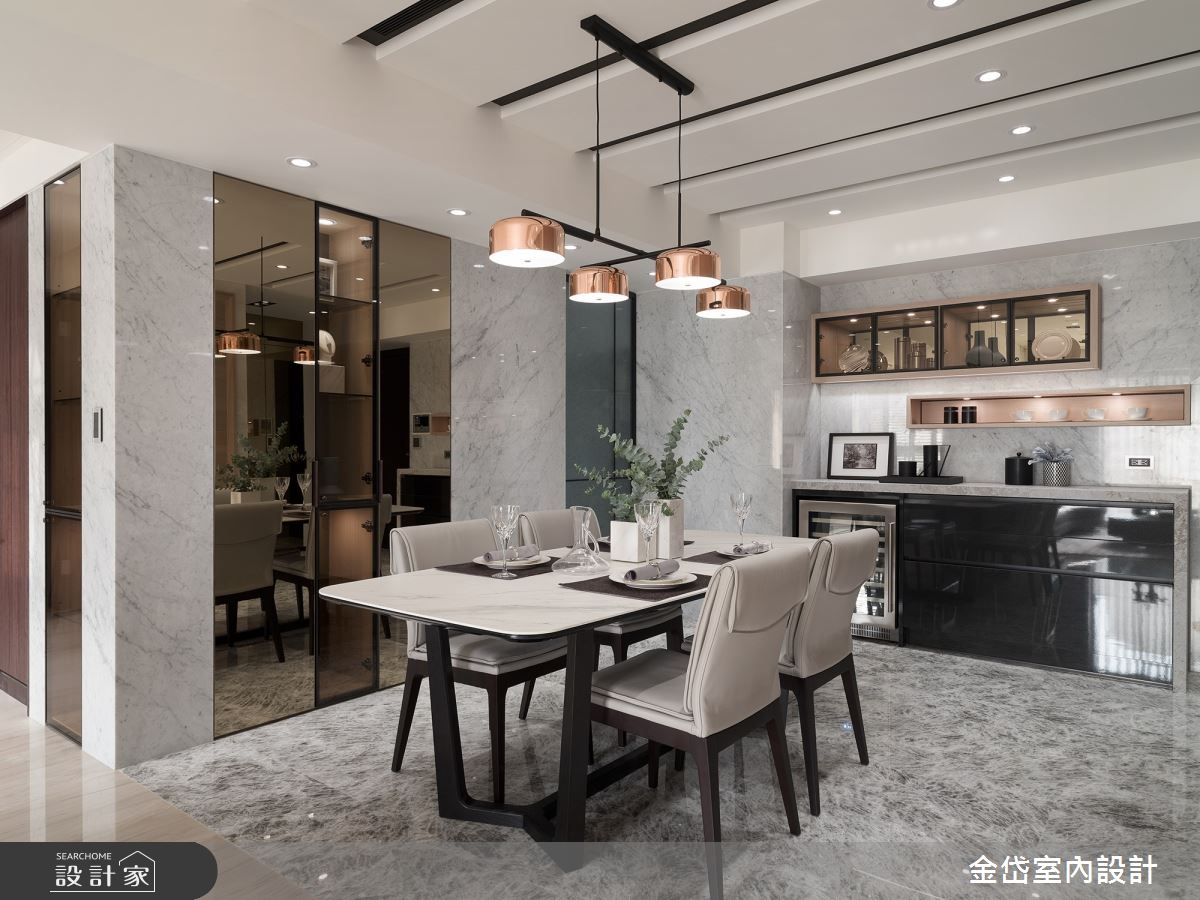 58坪中古屋(5~15年)＿現代風餐廳案例圖片＿金岱室內裝修有限公司＿金岱_元利世紀匯 黃公館_現代風之8