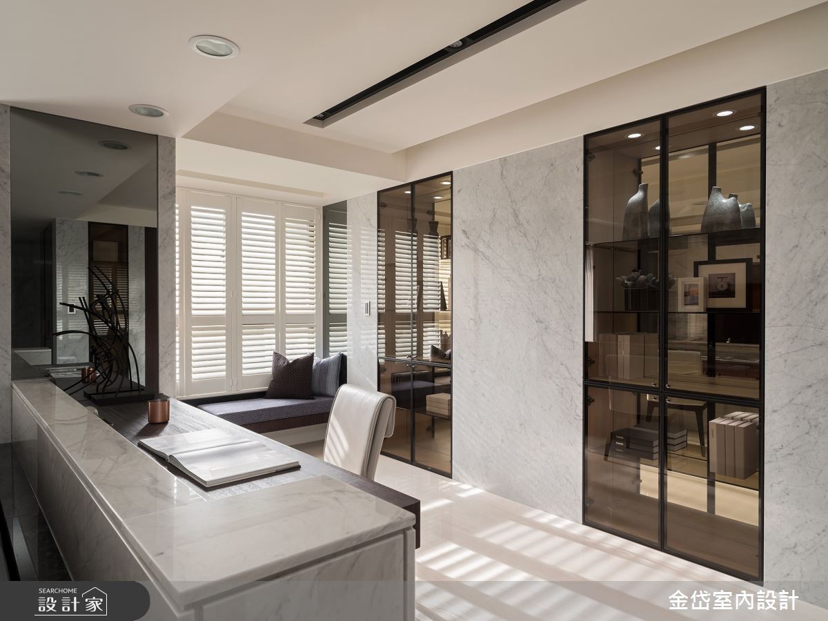 58坪中古屋(5~15年)＿現代風書房案例圖片＿金岱室內裝修有限公司＿金岱_元利世紀匯 黃公館_現代風之14