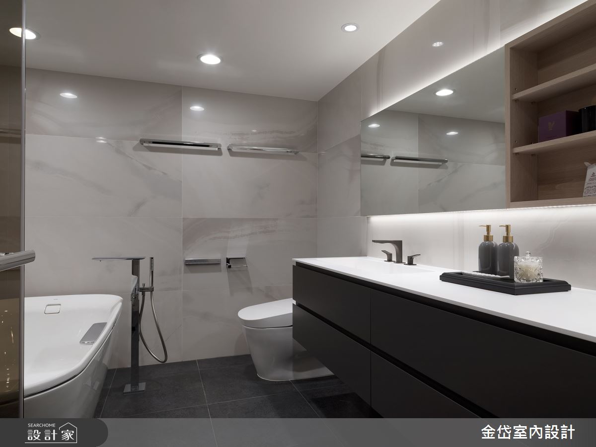 58坪中古屋(5~15年)＿現代風浴室案例圖片＿金岱室內裝修有限公司＿金岱_元利世紀匯 黃公館_現代風之15