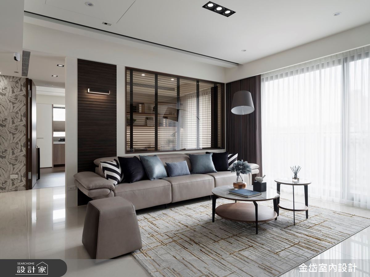 40坪新成屋(5年以下)＿混搭風客廳案例圖片＿金岱室內裝修有限公司＿金岱_清歡 許公館_混搭風之3