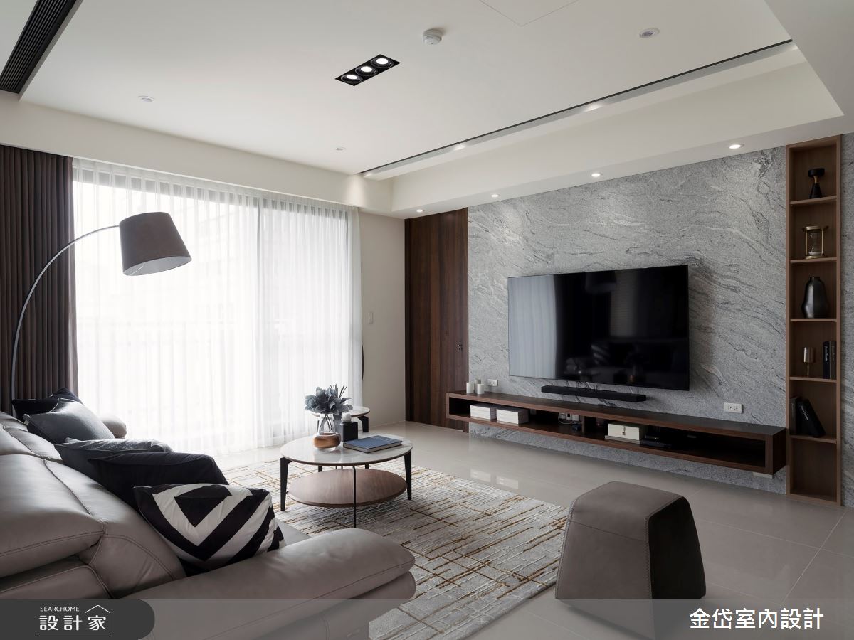 40坪新成屋(5年以下)＿混搭風客廳案例圖片＿金岱室內裝修有限公司＿金岱_清歡 許公館_混搭風之4