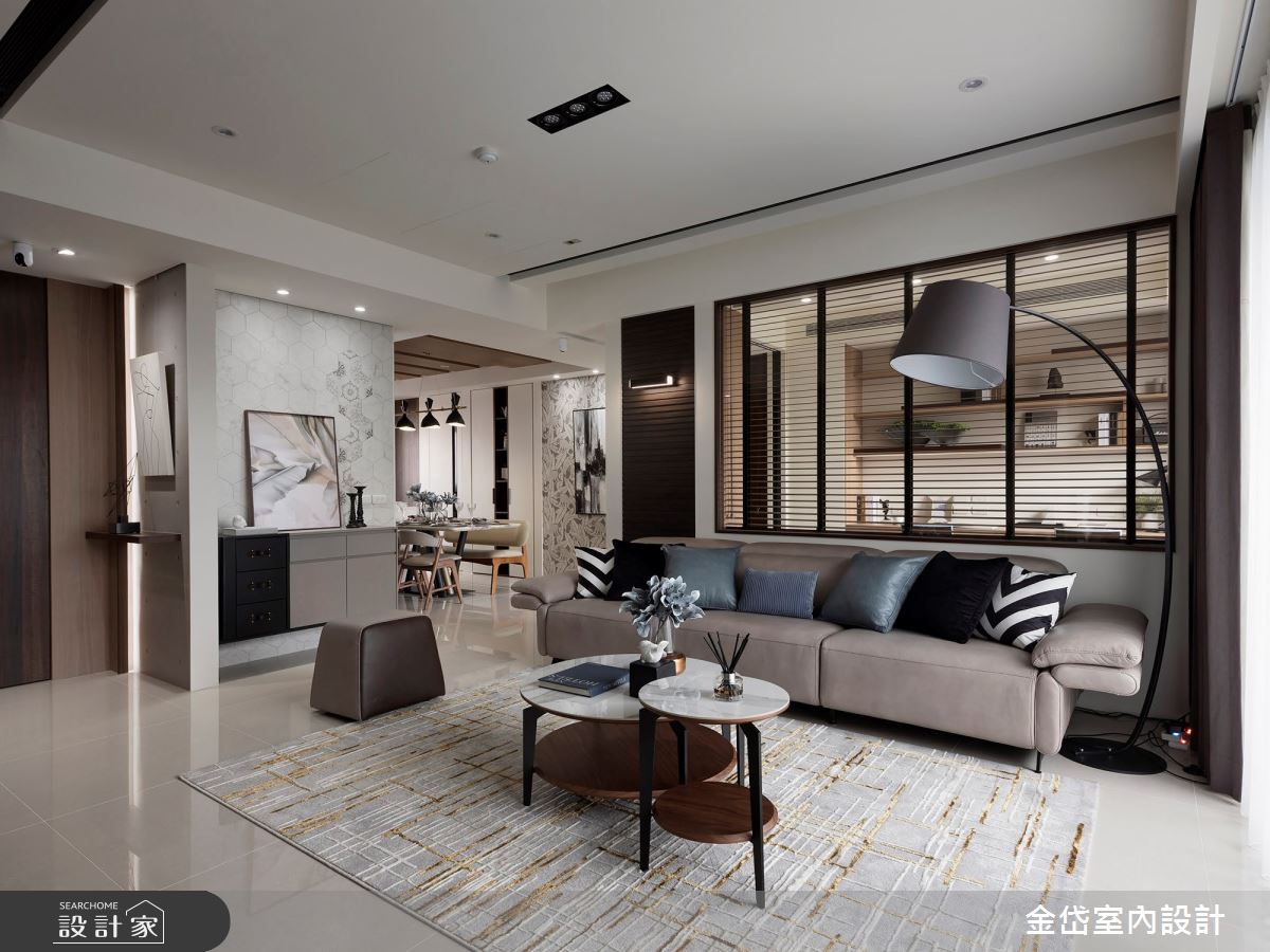 40坪新成屋(5年以下)＿混搭風客廳案例圖片＿金岱室內裝修有限公司＿金岱_清歡 許公館_混搭風之5