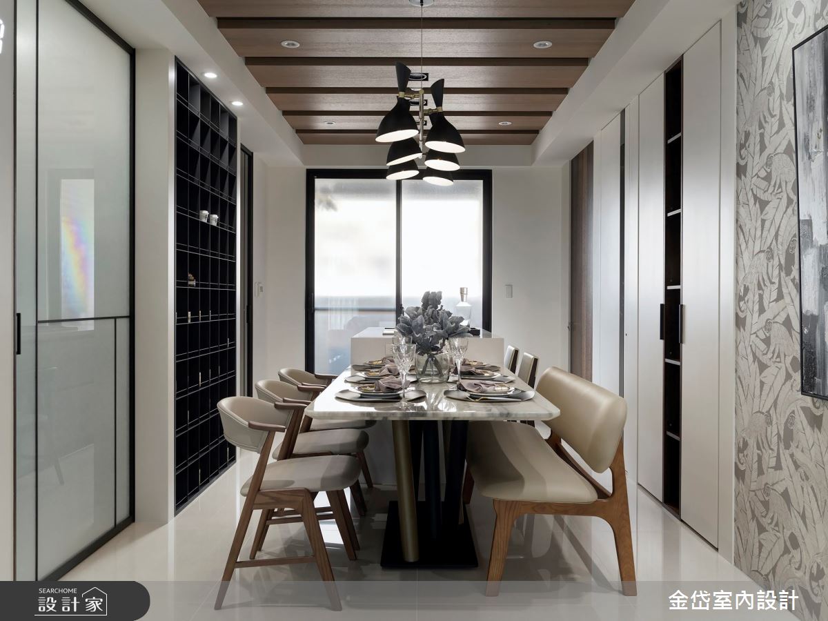 40坪新成屋(5年以下)＿混搭風餐廳案例圖片＿金岱室內裝修有限公司＿金岱_清歡 許公館_混搭風之12