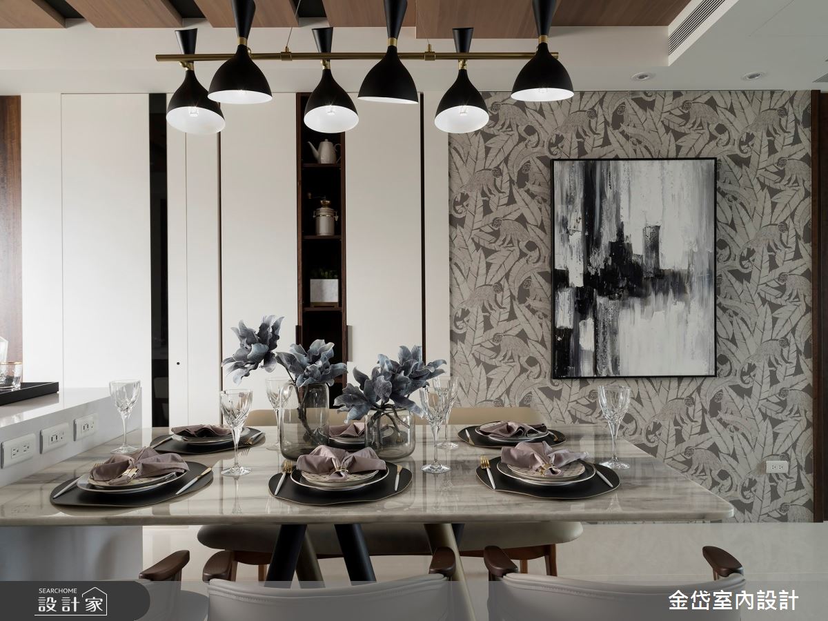 40坪新成屋(5年以下)＿混搭風餐廳案例圖片＿金岱室內裝修有限公司＿金岱_清歡 許公館_混搭風之13