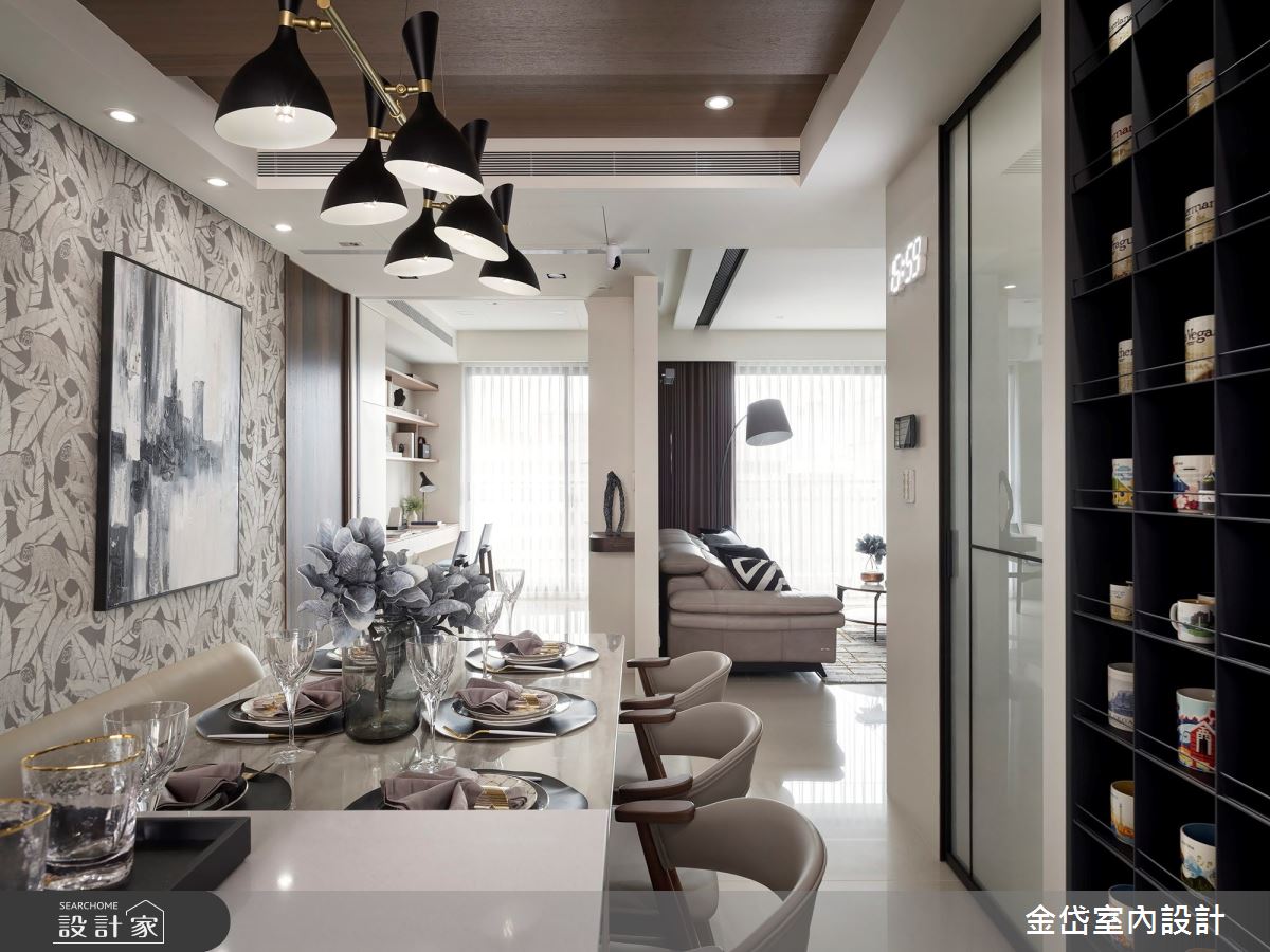 40坪新成屋(5年以下)＿混搭風餐廳案例圖片＿金岱室內裝修有限公司＿金岱_清歡 許公館_混搭風之15
