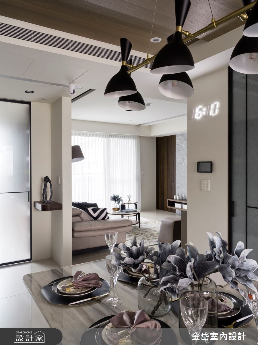 40坪新成屋(5年以下)＿混搭風餐廳案例圖片＿金岱室內裝修有限公司＿金岱_清歡 許公館_混搭風之16