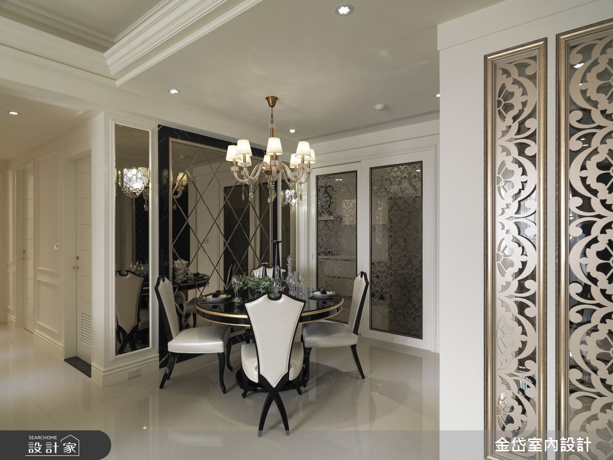 36坪新成屋(5年以下)＿新古典餐廳案例圖片＿金岱室內裝修有限公司＿金岱_龍騰 汪公館_新古典之10