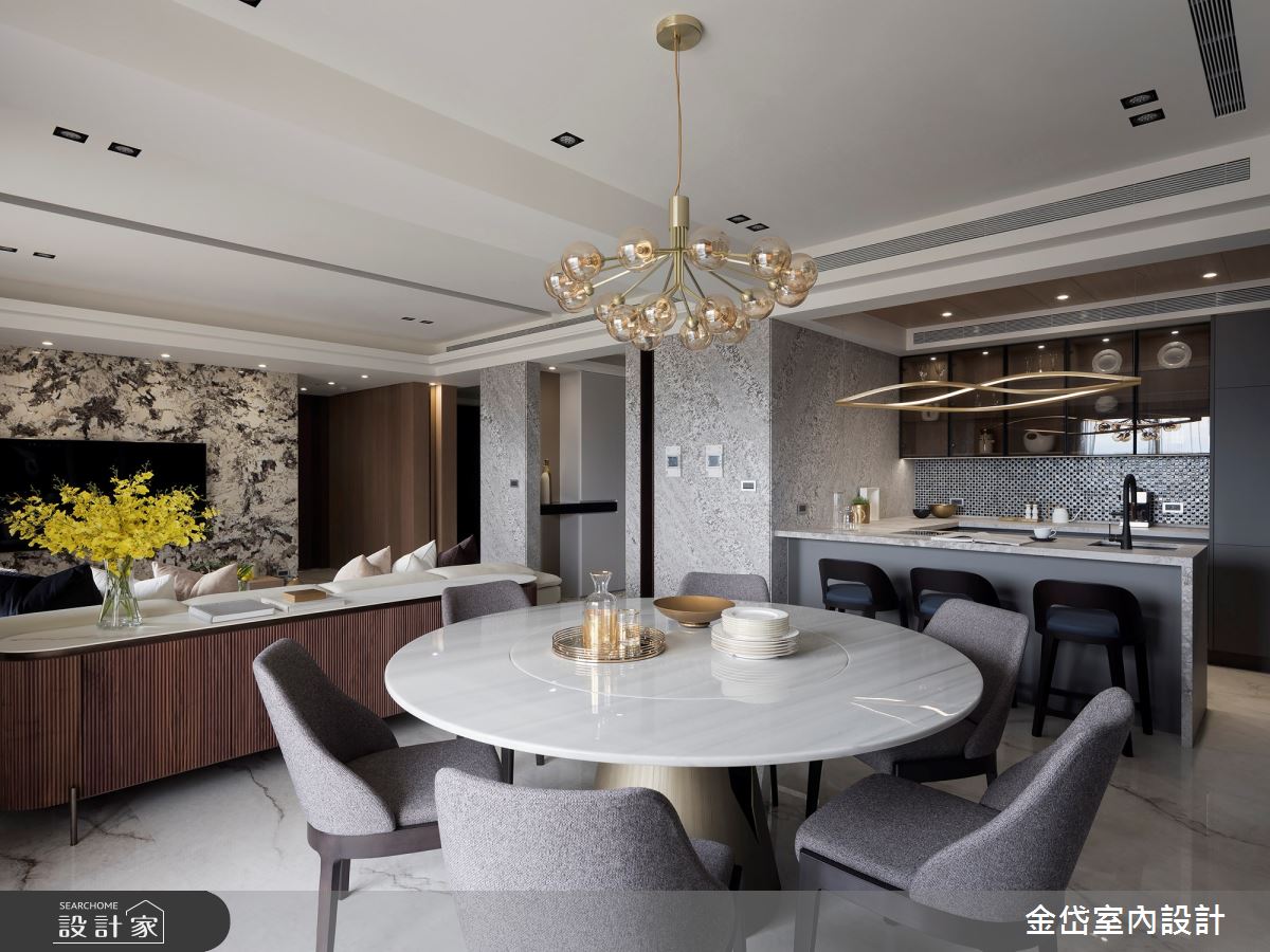 64坪毛胚屋＿現代風餐廳廚房中島案例圖片＿金岱室內裝修有限公司＿金岱_常殷峰澤 王公館_現代風之14