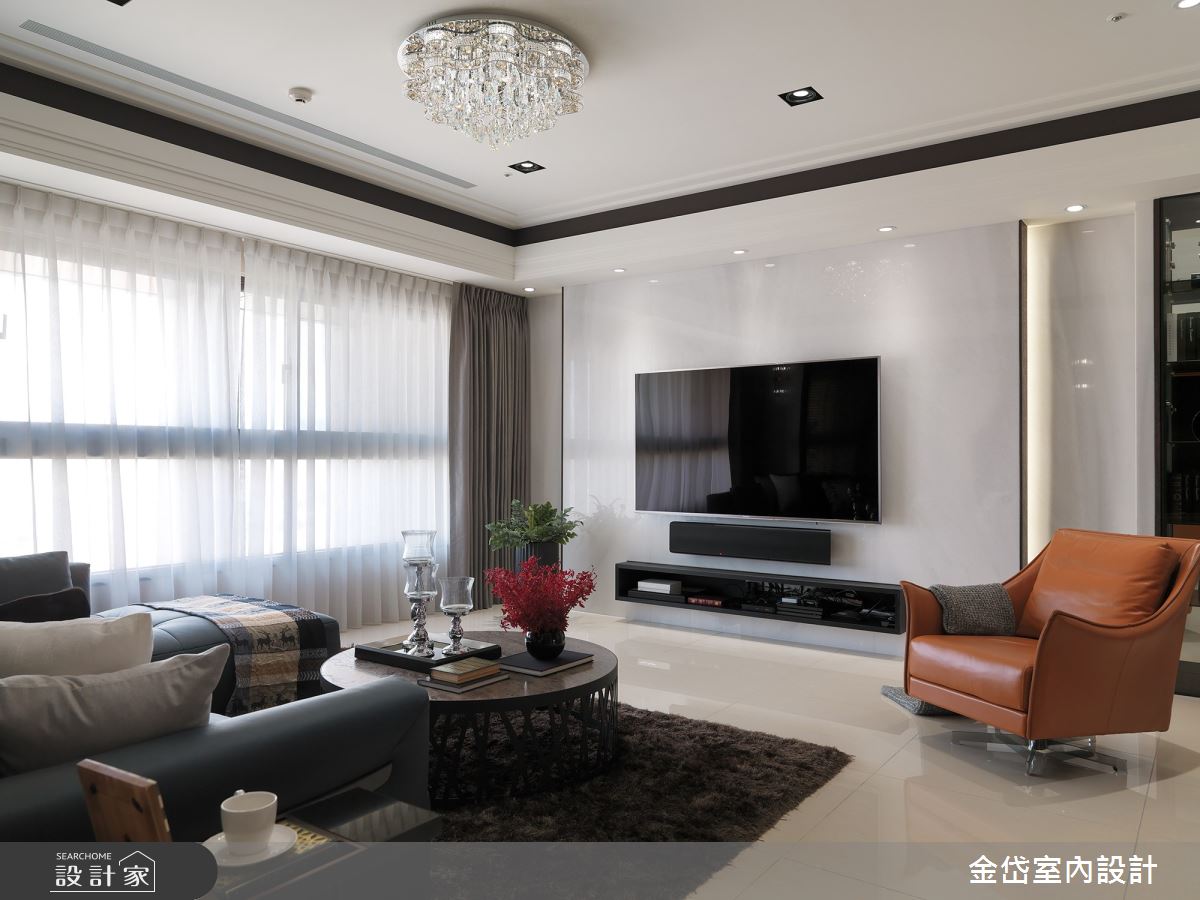 50坪新成屋(5年以下)＿混搭風客廳案例圖片＿金岱室內裝修有限公司＿金岱_吉美一品花園 林公館_混搭風之5