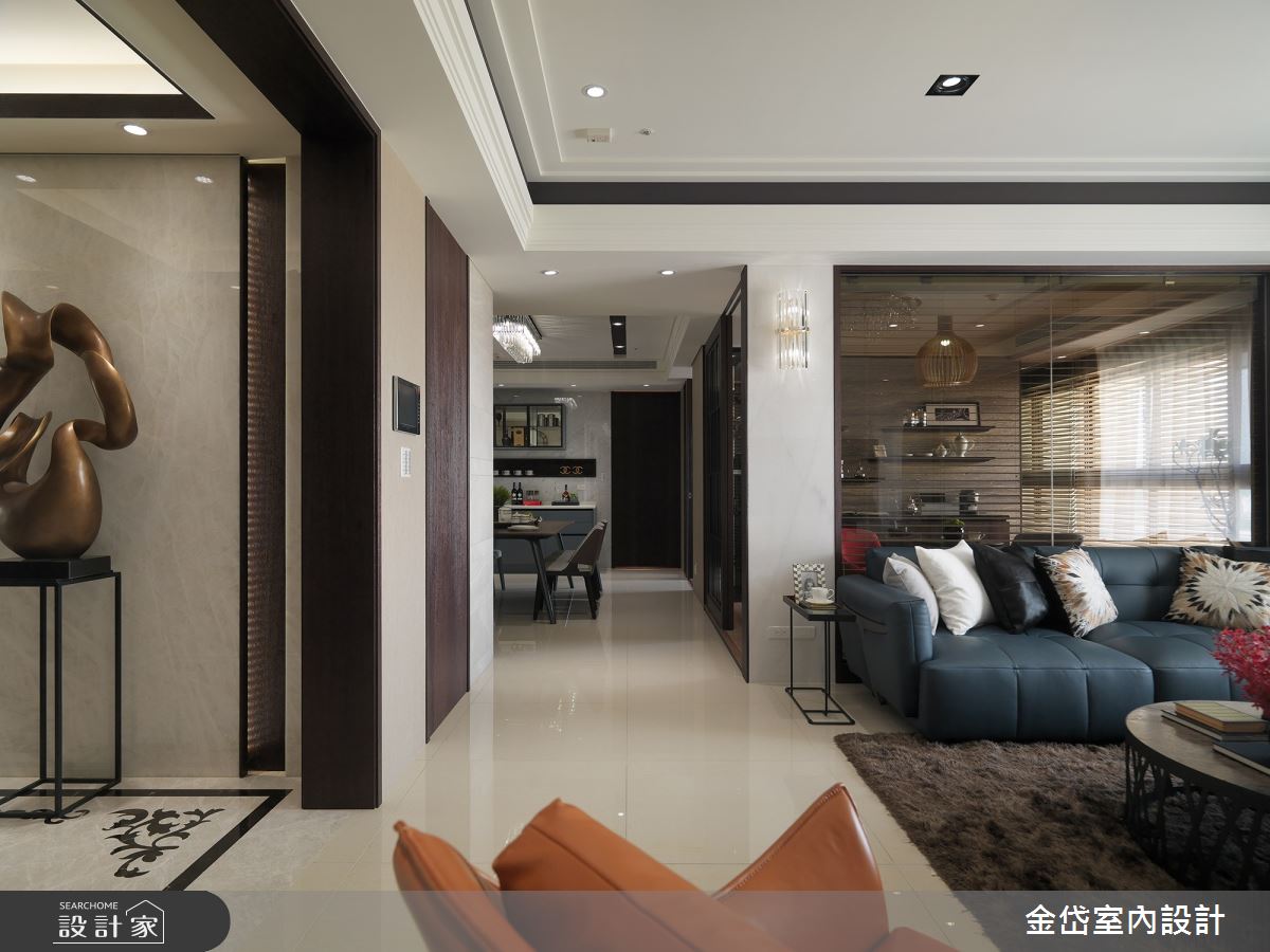 50坪新成屋(5年以下)＿混搭風客廳案例圖片＿金岱室內裝修有限公司＿金岱_吉美一品花園 林公館_混搭風之2