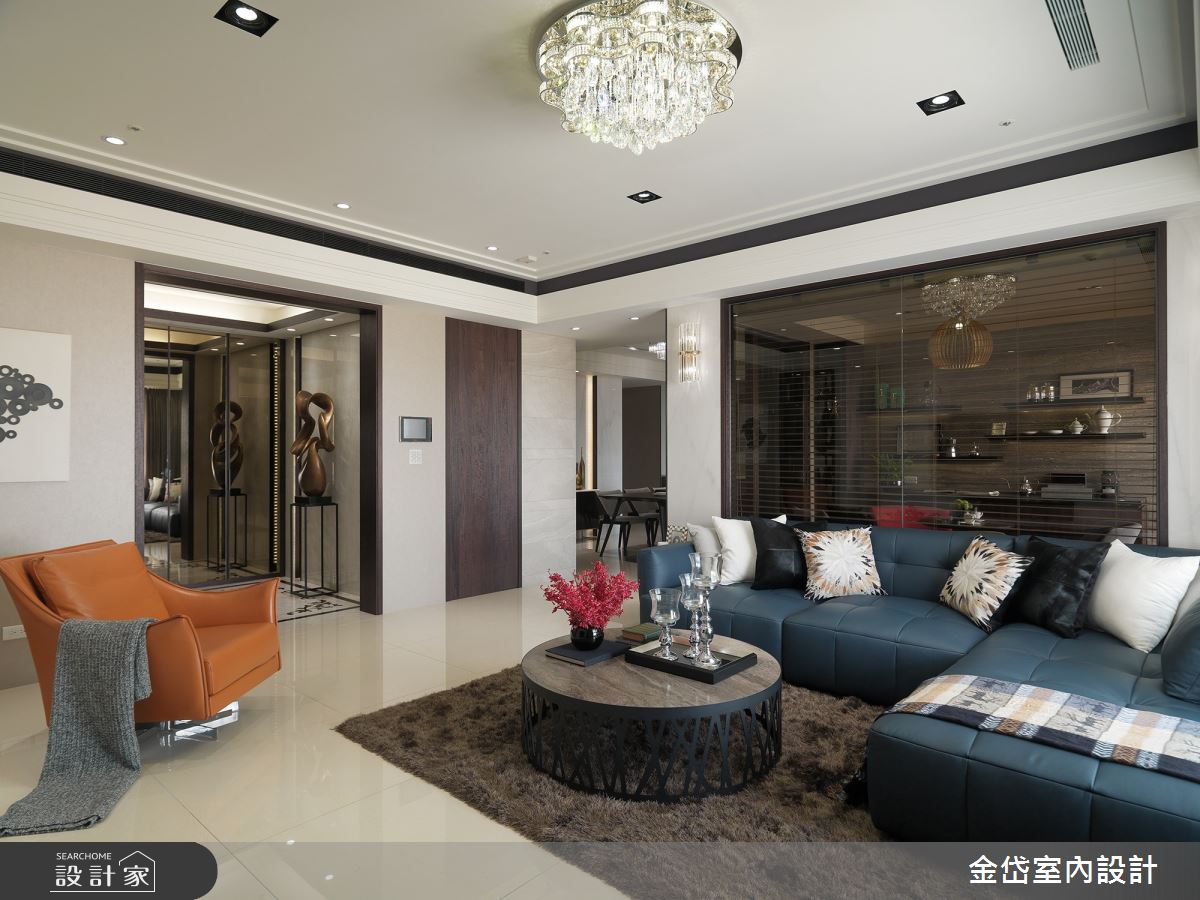 50坪新成屋(5年以下)＿混搭風客廳案例圖片＿金岱室內裝修有限公司＿金岱_吉美一品花園 林公館_混搭風之3