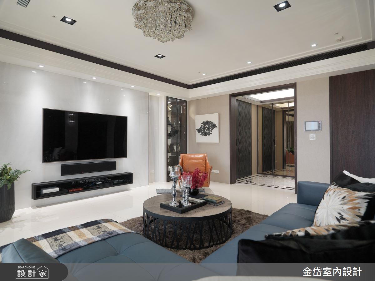 50坪新成屋(5年以下)＿混搭風客廳案例圖片＿金岱室內裝修有限公司＿金岱_吉美一品花園 林公館_混搭風之8