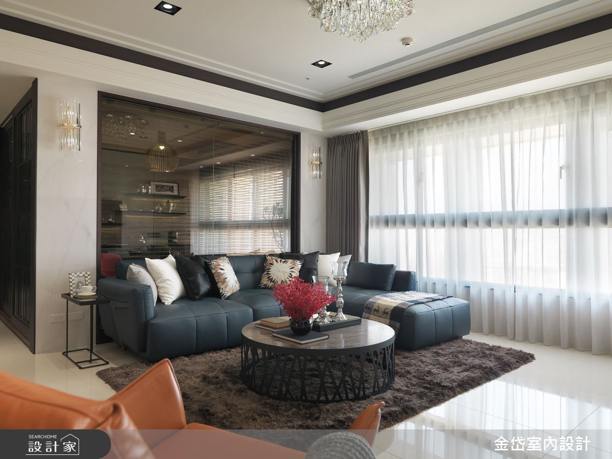 50坪新成屋(5年以下)＿混搭風客廳案例圖片＿金岱室內裝修有限公司＿金岱_吉美一品花園 林公館_混搭風之7