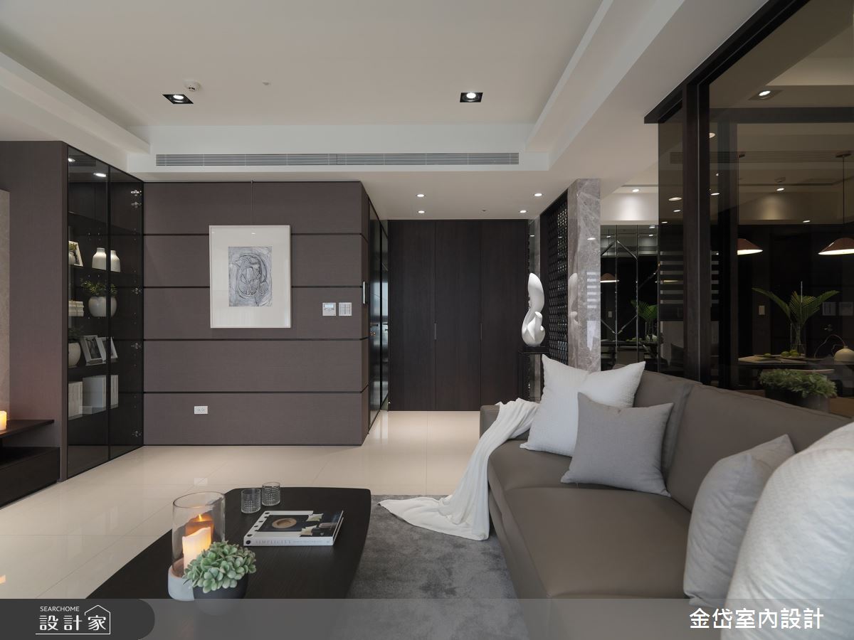 40坪新成屋(5年以下)＿現代風客廳案例圖片＿金岱室內裝修有限公司＿金岱_吉美一品花園 曾公館_現代風之7