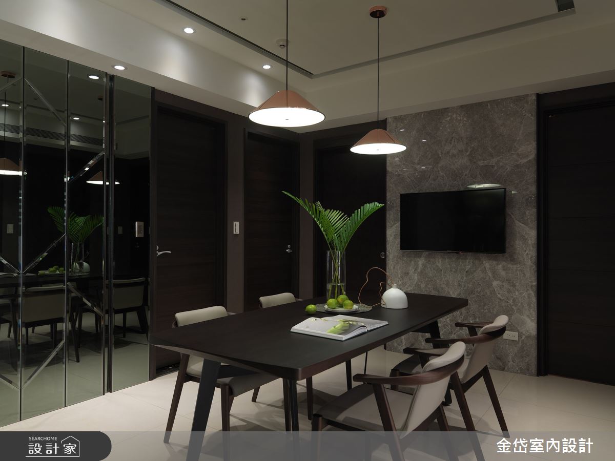 40坪新成屋(5年以下)＿現代風餐廳案例圖片＿金岱室內裝修有限公司＿金岱_吉美一品花園 曾公館_現代風之13