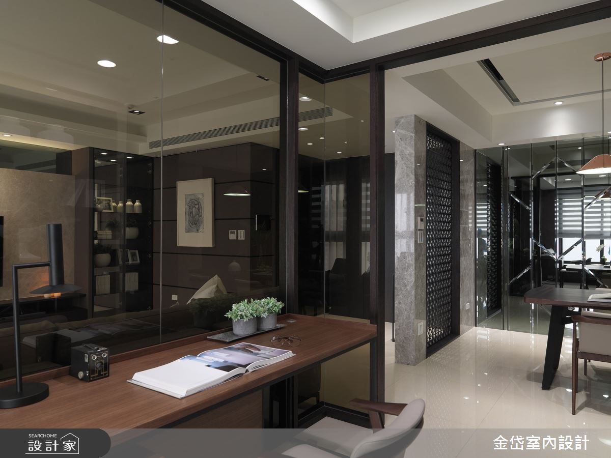 40坪新成屋(5年以下)＿現代風書房案例圖片＿金岱室內裝修有限公司＿金岱_吉美一品花園 曾公館_現代風之17