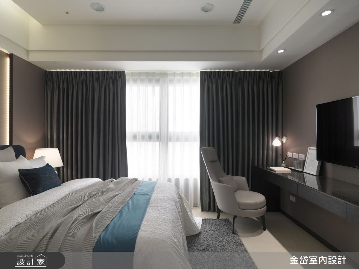 40坪新成屋(5年以下)＿現代風臥室案例圖片＿金岱室內裝修有限公司＿金岱_吉美一品花園 曾公館_現代風之19