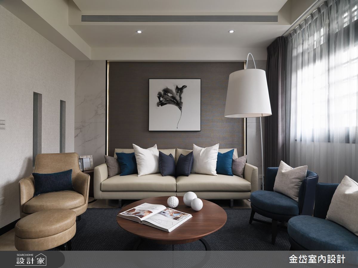 60坪新成屋(5年以下)＿現代風客廳案例圖片＿金岱室內裝修有限公司＿金岱_透天宅 徐公館_現代風之3