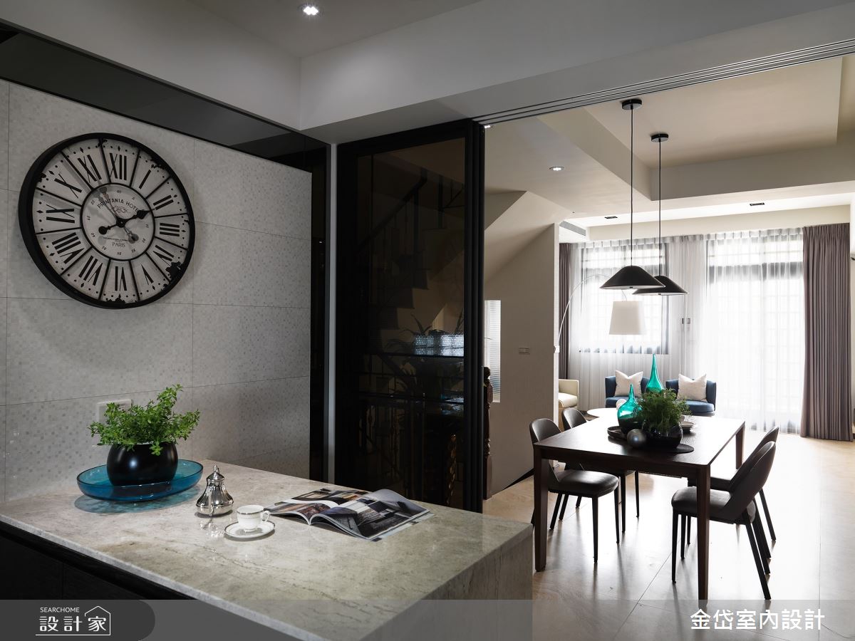 60坪新成屋(5年以下)＿現代風餐廳中島案例圖片＿金岱室內裝修有限公司＿金岱_透天宅 徐公館_現代風之9