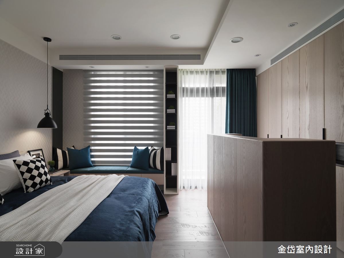 60坪新成屋(5年以下)＿現代風臥室臥榻案例圖片＿金岱室內裝修有限公司＿金岱_透天宅 徐公館_現代風之17