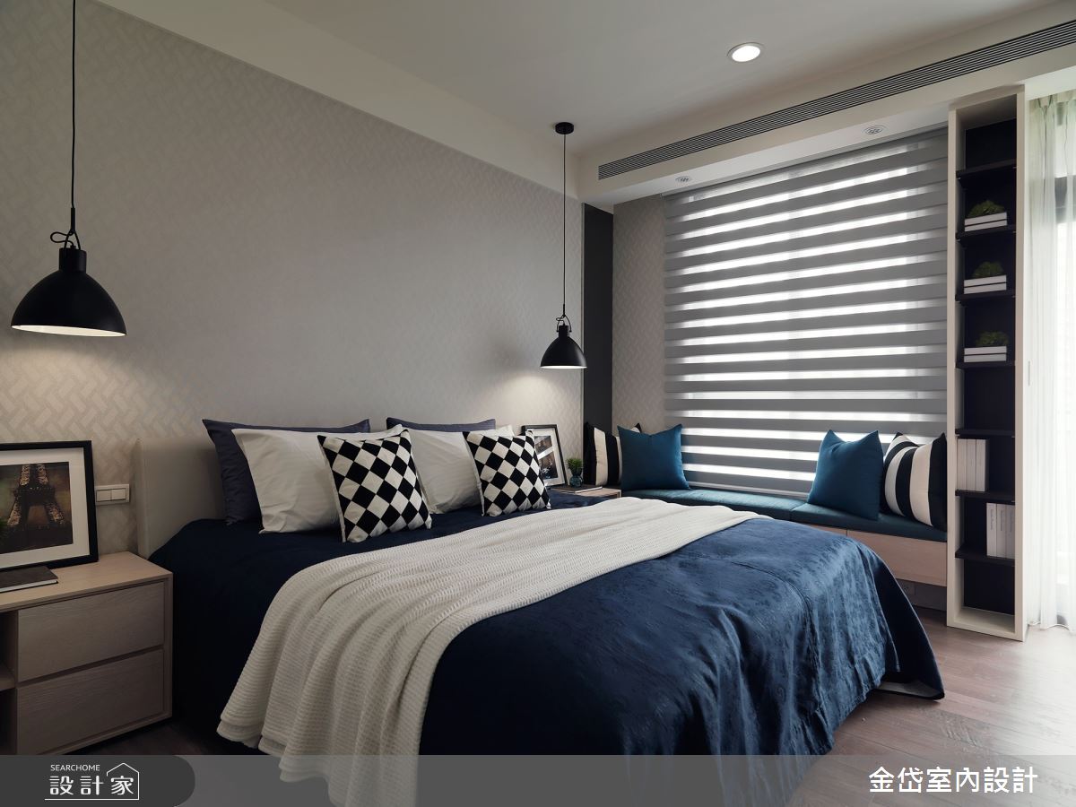 60坪新成屋(5年以下)＿現代風臥室臥榻案例圖片＿金岱室內裝修有限公司＿金岱_透天宅 徐公館_現代風之16
