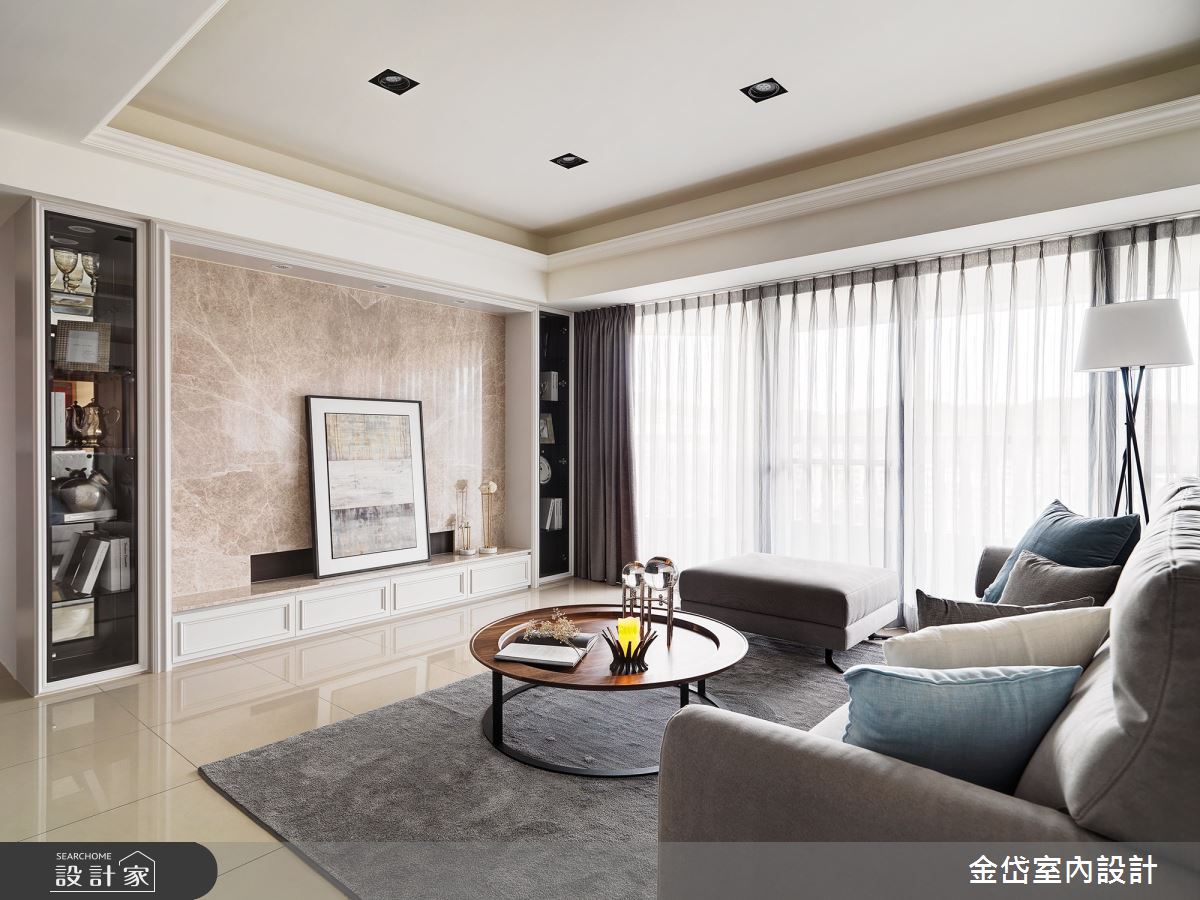 58坪新成屋(5年以下)＿新古典客廳案例圖片＿金岱室內裝修有限公司＿金岱_城上城 楊公館_新古典之3