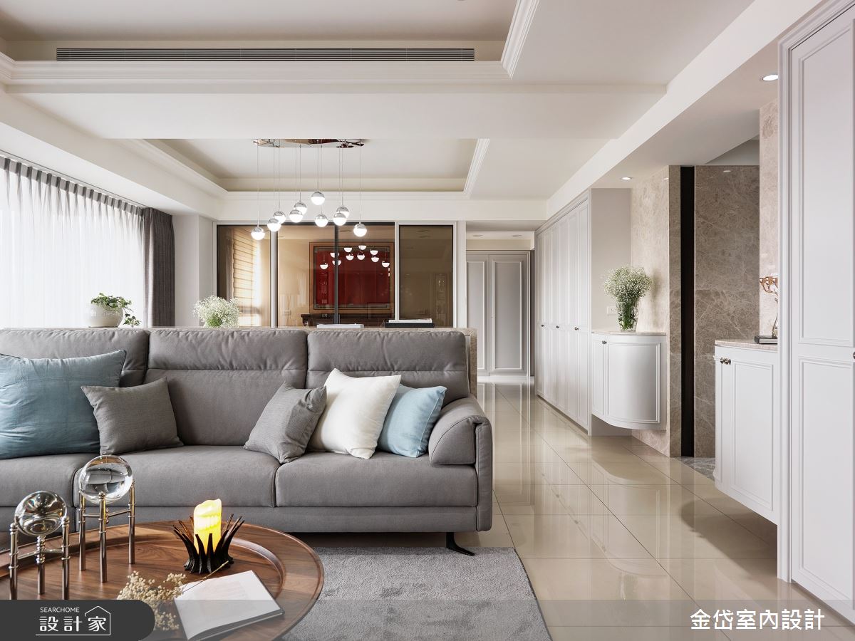 58坪新成屋(5年以下)＿新古典客廳案例圖片＿金岱室內裝修有限公司＿金岱_城上城 楊公館_新古典之1