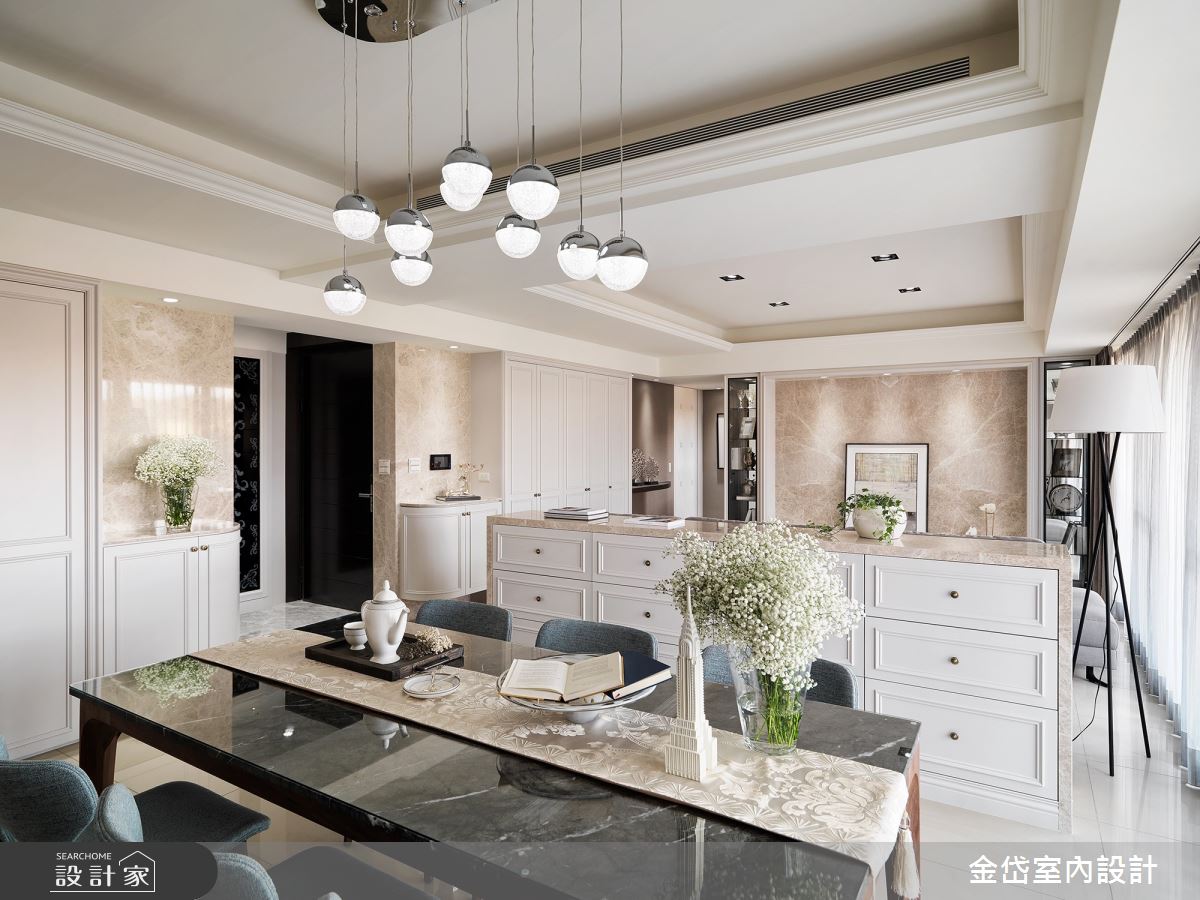 58坪新成屋(5年以下)＿新古典餐廳案例圖片＿金岱室內裝修有限公司＿金岱_城上城 楊公館_新古典之8