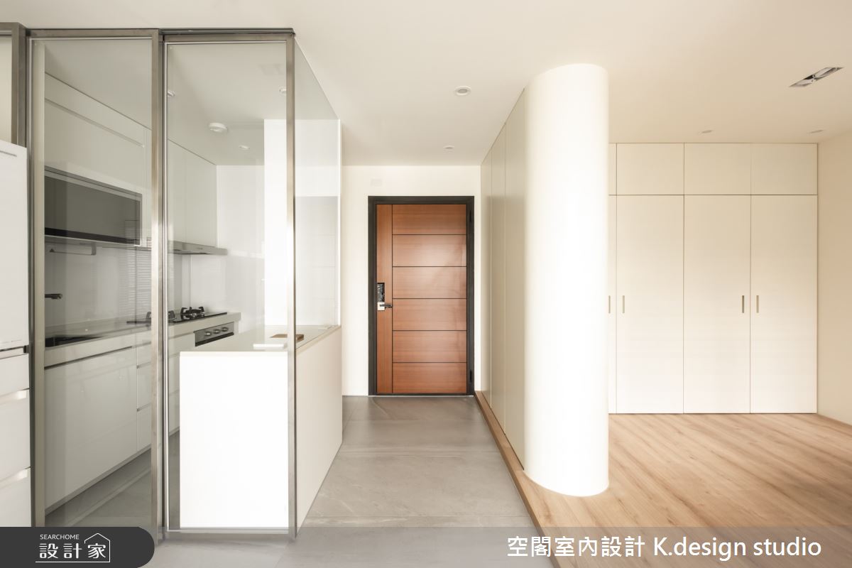 12坪新成屋(5年以下)＿混搭風玄關廚房書房案例圖片＿空閣室內設計 K.design studio＿空閣_03蒔貳之1
