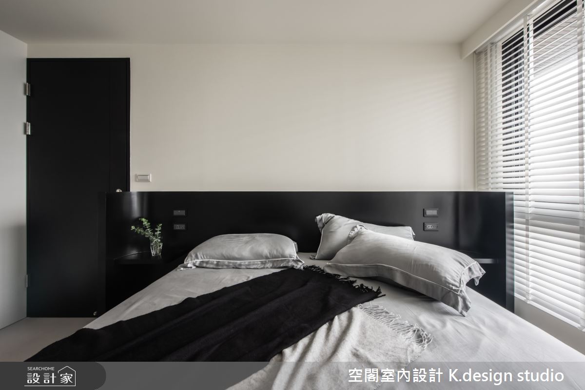 25坪新成屋(5年以下)＿混搭風臥室案例圖片＿空閣室內設計 K.design studio＿空閣_10灰偕之12