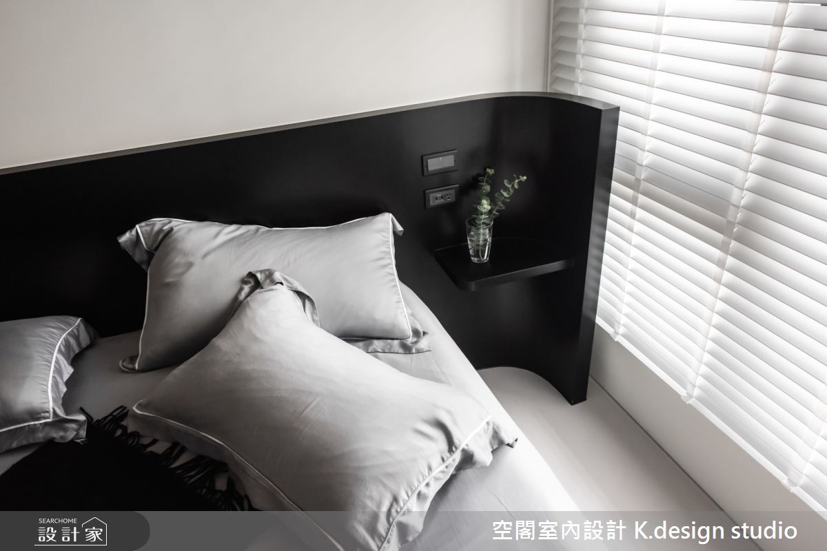 25坪新成屋(5年以下)＿混搭風臥室案例圖片＿空閣室內設計 K.design studio＿空閣_10灰偕之13