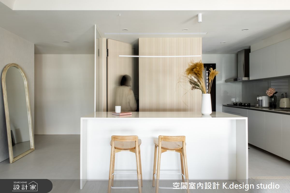 35坪新成屋(5年以下)＿混搭風玄關餐廳廚房中島案例圖片＿空閣室內設計 K.design studio＿空閣_12秋顏之5