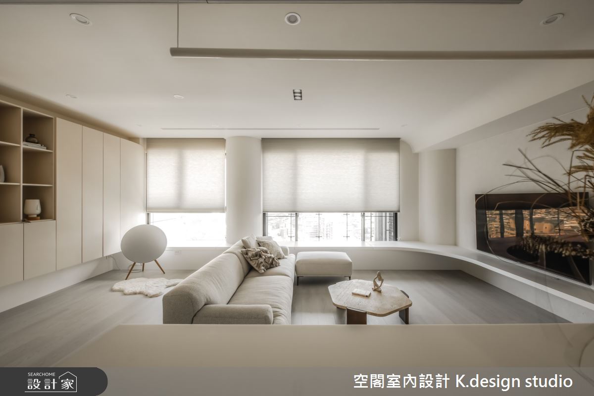 35坪新成屋(5年以下)＿混搭風客廳臥榻案例圖片＿空閣室內設計 K.design studio＿空閣_12秋顏之10