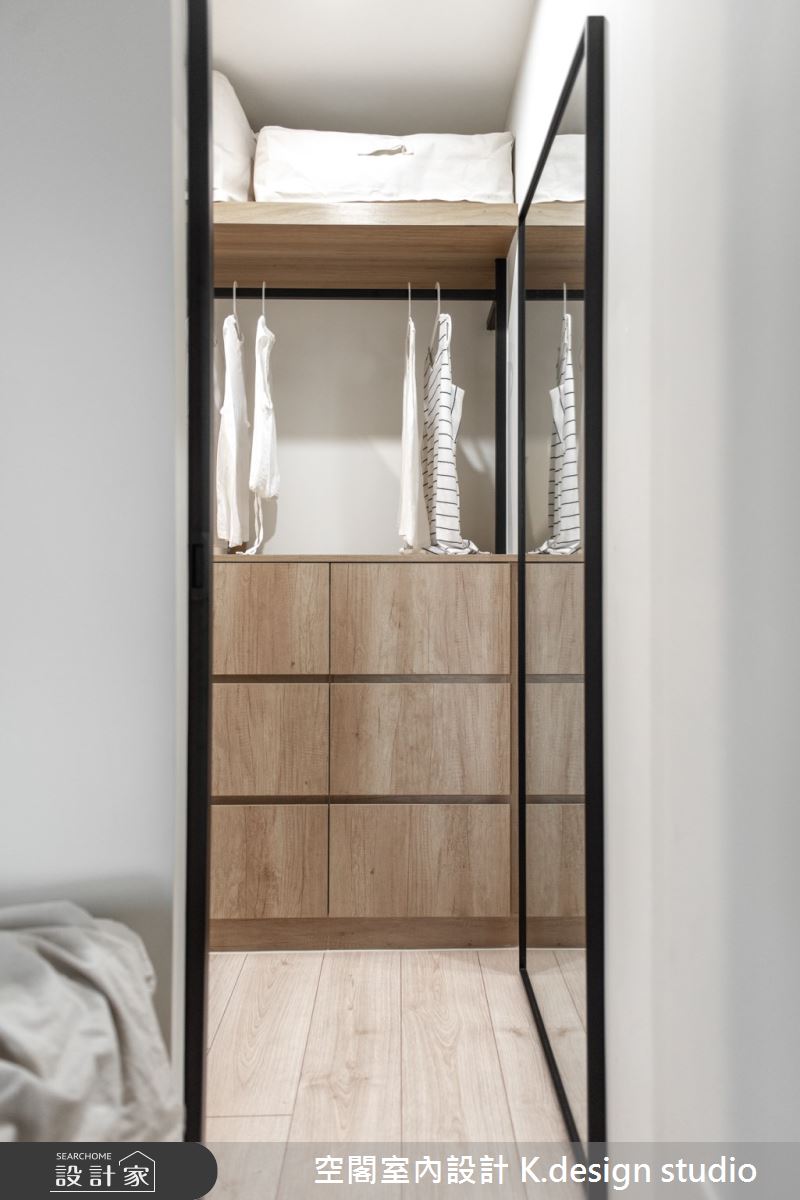 23坪中古屋(5~15年)＿混搭風更衣間案例圖片＿空閣室內設計 K.design studio＿空閣_11馥寓之14