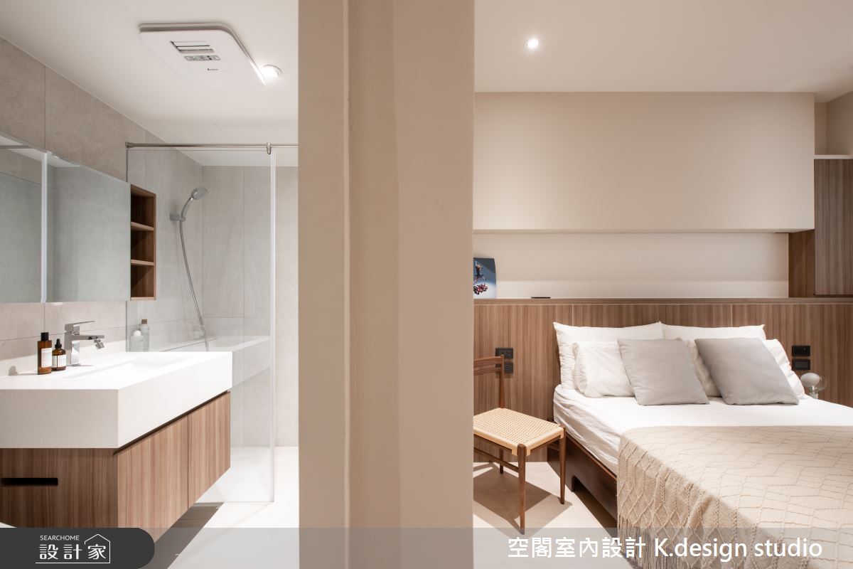 26坪老屋(31~40年)＿混搭風臥室浴室案例圖片＿空閣室內設計 K.design studio＿空閣_14憶之10