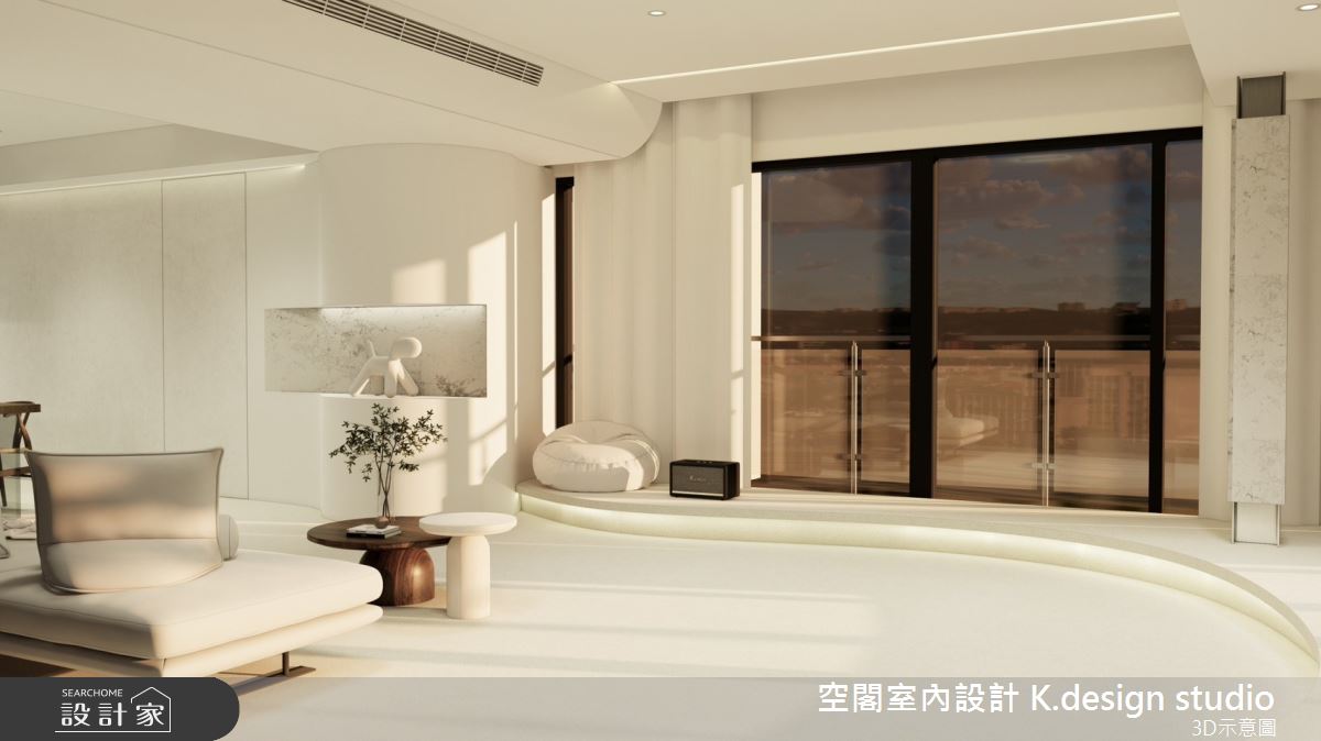 60坪新成屋(5年以下)＿極簡風客廳案例圖片＿空閣室內設計 K.design studio＿空閣_17Y Home新成屋之1