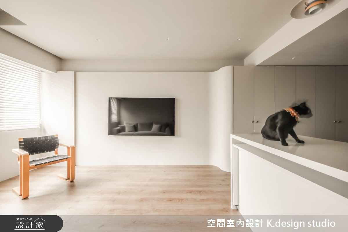23坪老屋(31~40年)＿混搭風客廳餐廳中島案例圖片＿空閣室內設計 K.design studio＿空閣_19晨曦之3