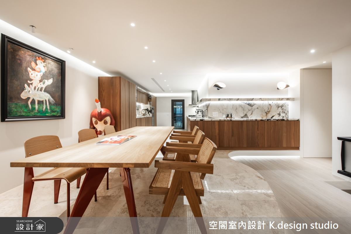 80坪中古屋(5~15年)＿混搭風餐廳廚房案例圖片＿空閣室內設計 K.design studio＿空閣_21吾寂之14