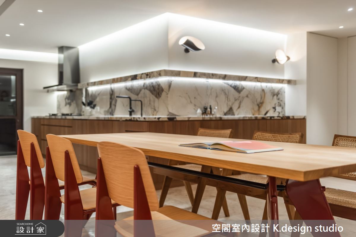 80坪中古屋(5~15年)＿混搭風餐廳廚房案例圖片＿空閣室內設計 K.design studio＿空閣_21吾寂之17